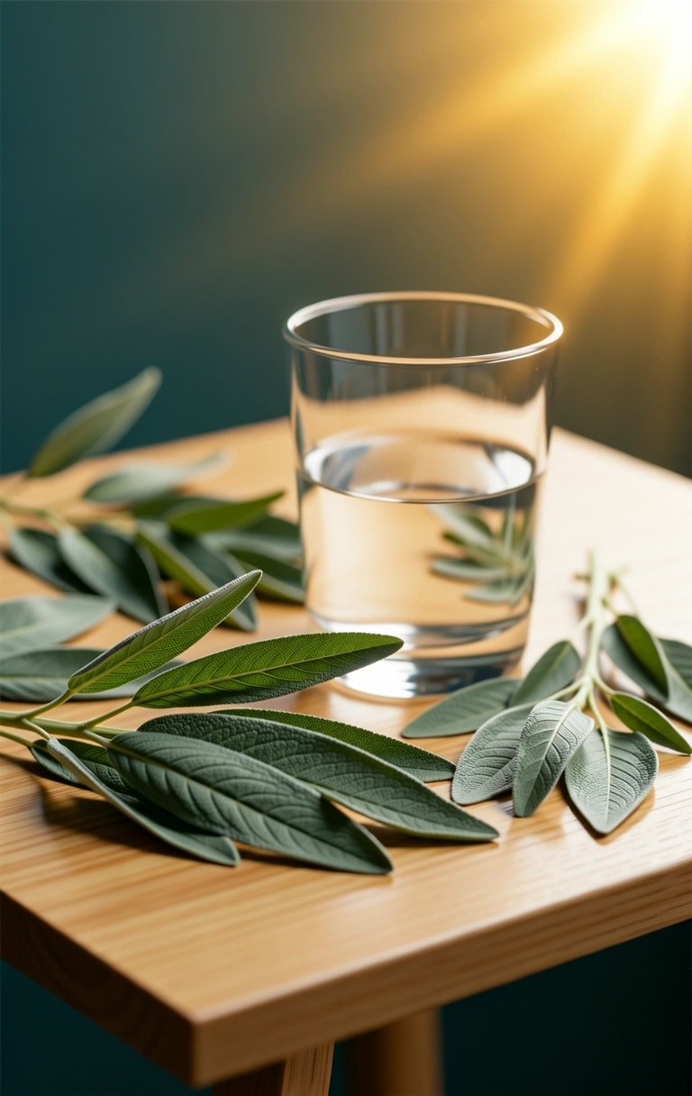 Botanische Details von Heilpflanzen im Morgenlicht